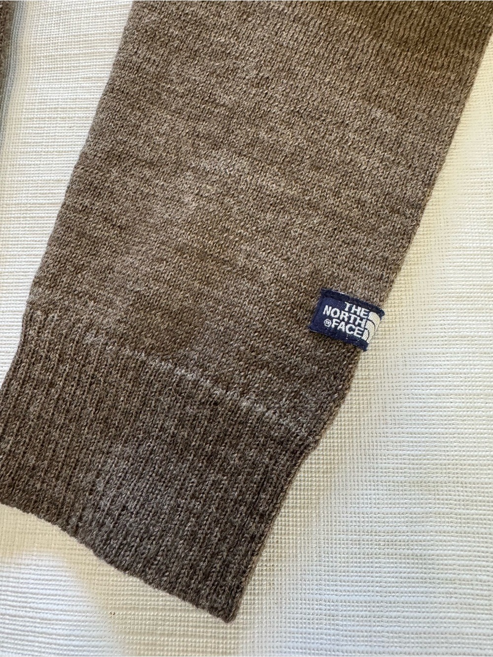The North Face Olive Shawl-Collar Button Wool Cardigan Medium - Picture 5 of 8